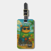 Cat 05 Kids ラゲッジタグ (正面縦)