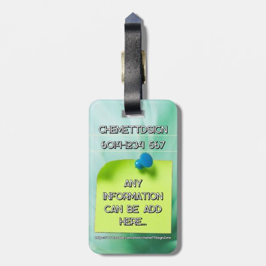 Cat 06 Kids ラゲッジタグ (裏面縦)