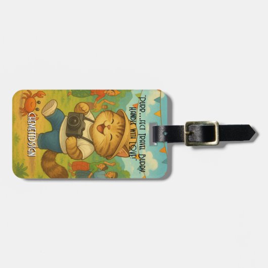 Cat 08 Kids ラゲッジタグ (正面横)