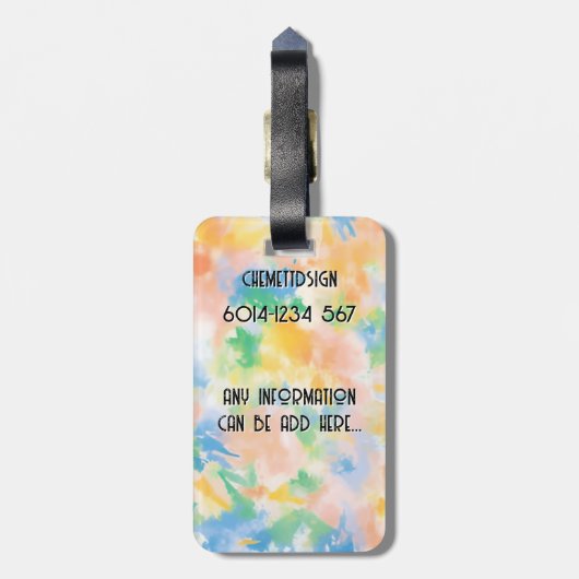 Cat 08 Kids ラゲッジタグ (裏面縦)