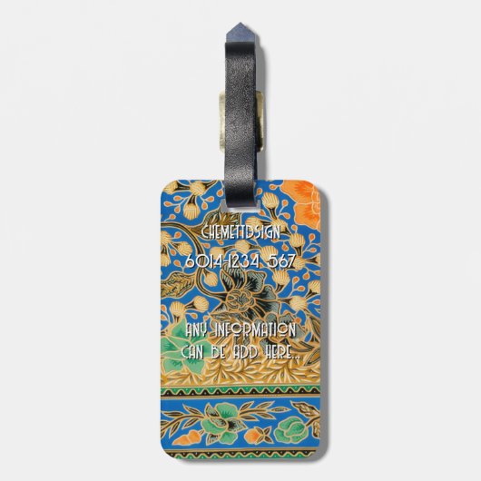 Cat 09 Kids ラゲッジタグ (裏面縦)