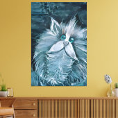 Cat 1 – あなたを見詰める キャンバスプリント (インサイチュ (リビング))