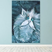 Cat 1 – あなたを見詰める キャンバスプリント (インサイチュ (ウッドフロア))