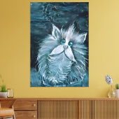 Cat 1 – あなたを見詰める キャンバスプリント (インサイチュ (リビング))