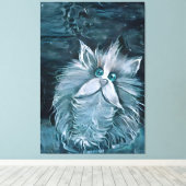 Cat 1 – あなたを見詰める キャンバスプリント (インサイチュ (ウッドフロア))