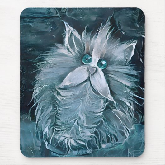 Cat 1 – あなたを見詰める マウスパッド (正面)