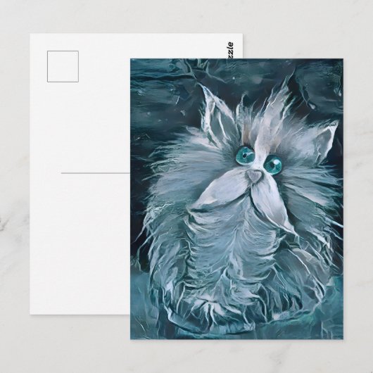 Cat 1 - Staring at you  ポストカード (正面/裏面)