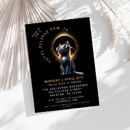 Cat 2024トータル太陽のEclipse表示パーティー 招待状