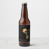 Cat 2024トータル太陽のEclipse表示パーティーInvi ビールラベル (正面)