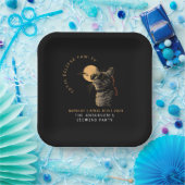 Cat 2024トータル太陽のEclipse表示パーティーInvi ペーパープレート (パーティー)