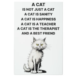 Cat 24"x 36"メタルサイン メタルプリント