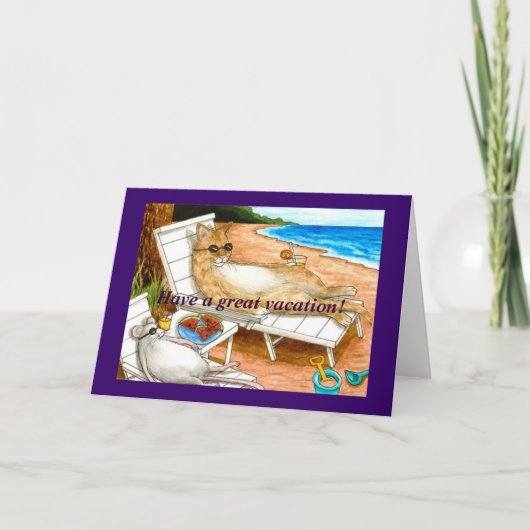 Cat 374ノートカード カード (正面)