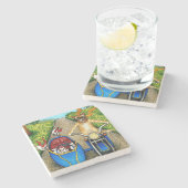 Cat 384 ストーンコースター (横)