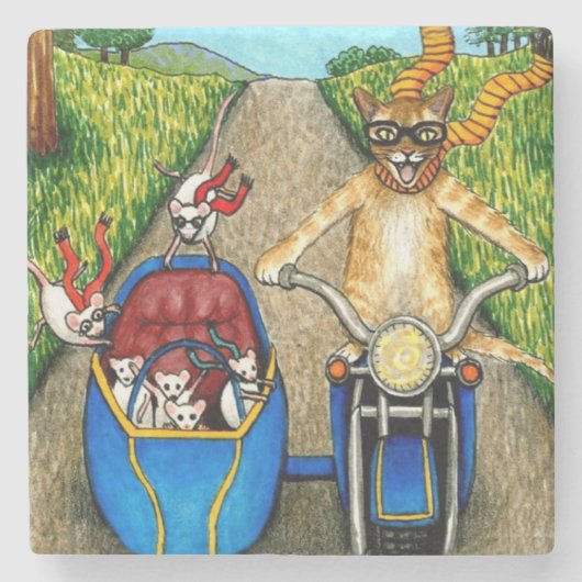 Cat 384 ストーンコースター (正面)