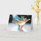 cat 437ノートカード カード (黄色い花)