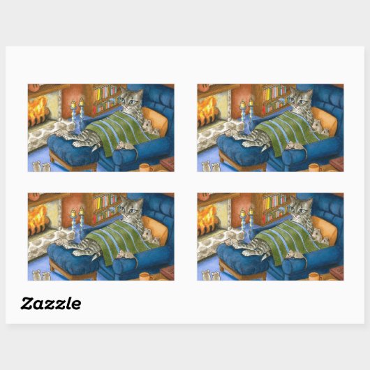 cat 459 長方形シール (シート)