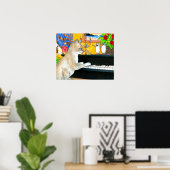 Cat 506の遊ピアノ ポスター (ホームオフィス)