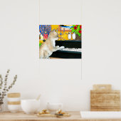 Cat 506の遊ピアノ ポスター (キッチン)