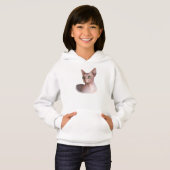 Cat 578 Sphynx white background (正面フル)