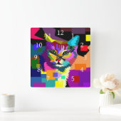 cat 656 スクエア壁時計 (ホーム)