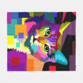 cat 656 フリースブランケット (正面(横))