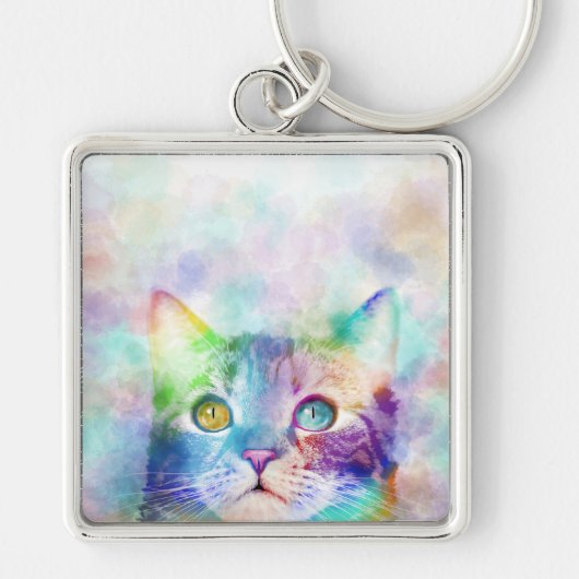 cat 663色数々の猫 キーホルダー (正面)