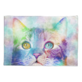 cat 663色数々の猫 枕カバー (裏面)