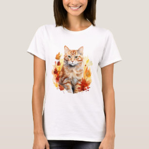 Cat 7の秋Tシャツ Tシャツ