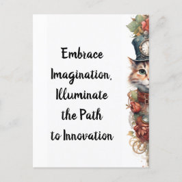 Cat 7クリスマスホリデーキットン ポストカード