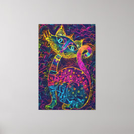 Cat 7 - Lucky no 7 キャンバスプリント