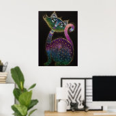 Cat 7 - Lucky no 7 ポスター (ホームオフィス)