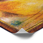 Cat and Bird - Abstract Art Poster Print ポスター (角)