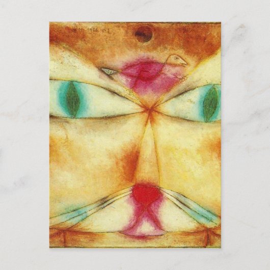 Cat and Bird by Paul Klee ポストカード (正面)