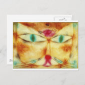 Cat and Bird - Paul Klee ポストカード (正面/裏面)