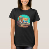Cat  and Bookworm Book  Books and Cat fans  1 Tシャツ (正面)