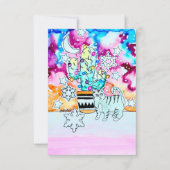 Cat and Cactus Christmas Card 招待状 (正面)