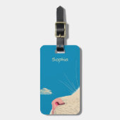 Cat and Cloud ラゲッジタグ (正面縦)