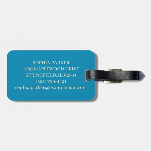 Cat and Cloud ラゲッジタグ (裏面横)