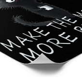 Cat And Coffee Tee Design, Funny-cat Morning Humor ポスター (角)