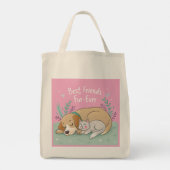 Cat and dog best friends forever トートバッグ (裏面)