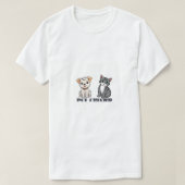 Cat and dog  tシャツ (デザイン正面)