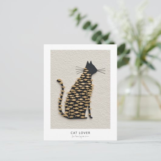 Cat and Fish v11 ポストカード (スタンド正面)