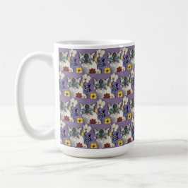 cat and Flowers Classic Mug, 444 ml コーヒーマグカップ