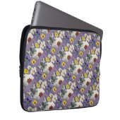 Cat and flowers Laptop Sleeve 13" ラップトップスリーブ (正面右)