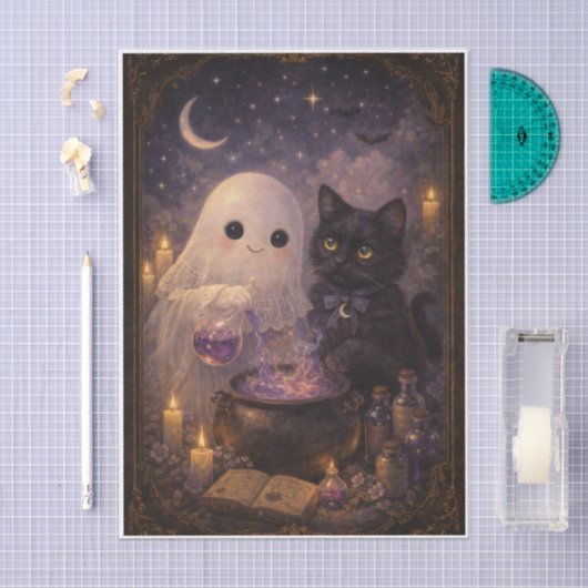 Cat and Friend  薄葉紙 (クラフト)