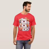 Cat and friend meowing vintage tシャツ (正面フル)