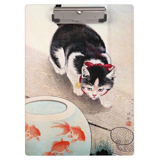 Cat and Goldfish Bowl クリップボード (正面)