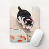 Cat and Goldfish Bowl, マウスパッド (マウス)