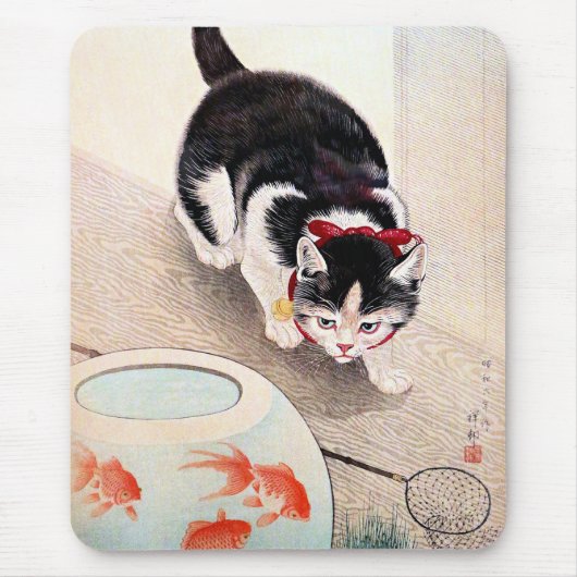 Cat and Goldfish Bowl, マウスパッド (正面)