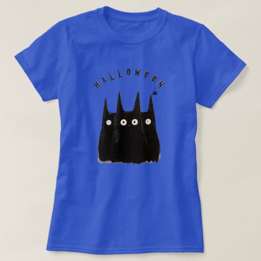 Cat and Halloween, personalized Tシャツ (デザイン正面)